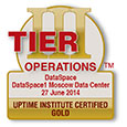 DataSpaceTier III Certificate of Operational Sustainability GOLD - from Uptime Institute